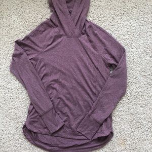 Purple athletic hoodie